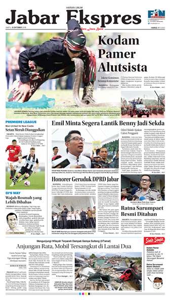 e-Paper Jabar Ekspres Edisi 6 Oktober 2018 e-Paper Jabar Ekspres Edisi 6 Oktober 2018