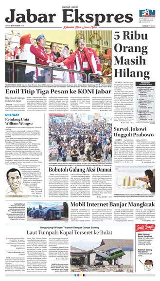 e-Paper Jabar Ekspres Edisi 8 Oktober 2018 e-Paper Jabar Ekspres Edisi 8 Oktober 2018