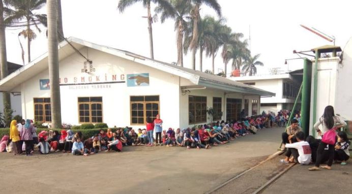Pemkot Siap Menjembatani Masalah Gaji Buruh PT Matahari Sentosa Jaya Aksi Buruh PT Matahari Sentosa Jaya