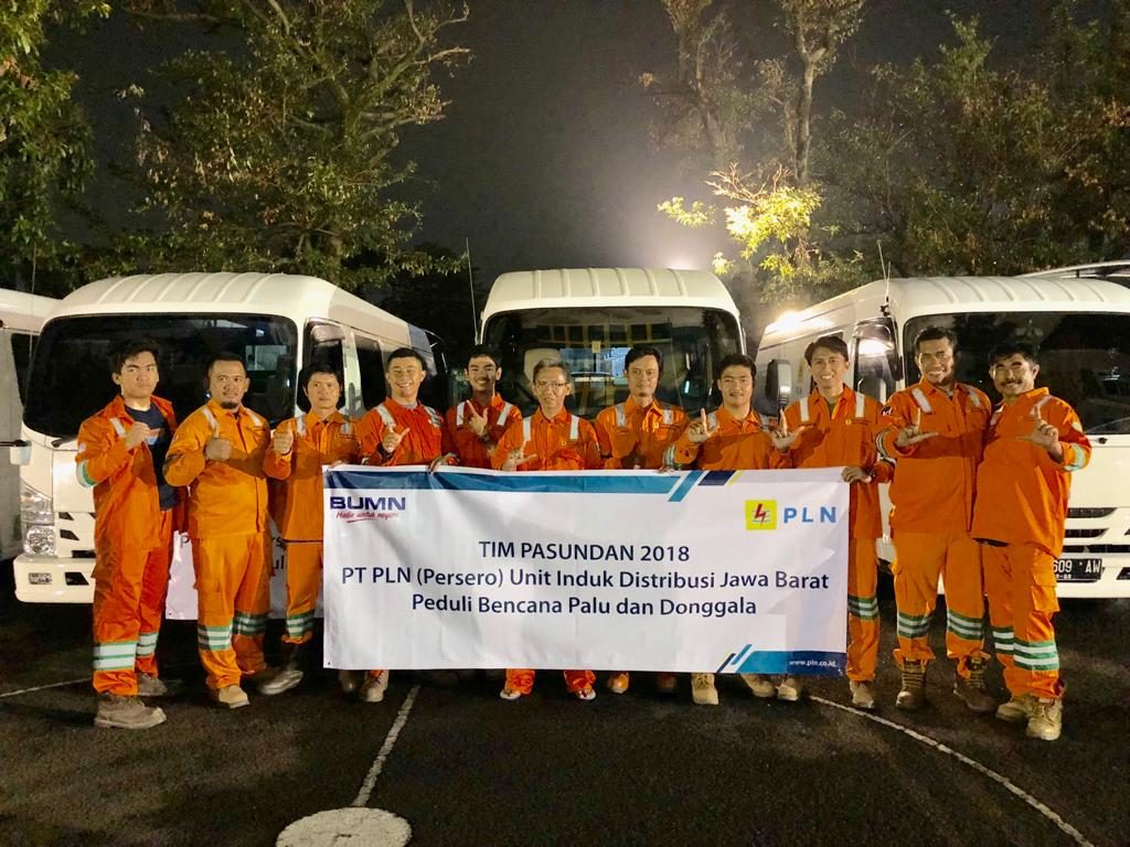 PLN UID Jabar Kirim Tim Tanggap Darurat ke Palu-Donggala