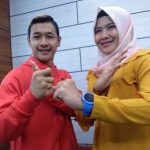 Pesilat Jabar Hanifan Yudani Kusuma bersama istrinya Pipiet Kamelia