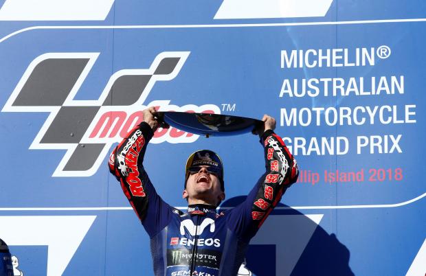 Marquez Terjatuh, Maverick Vinales Jawara MotoGP Phillip Island