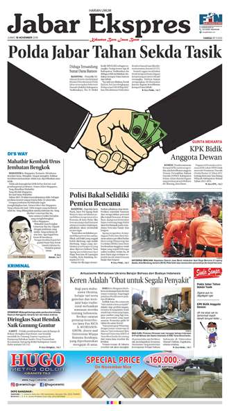 e-Paper Jabar Ekspres Edisi 16 November 2018