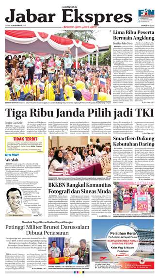 e-Paper Jabar Ekspres Edisi 19 November 2018