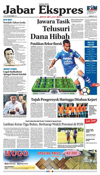 e-Paper Jabar Ekspres Edisi 23 November 2018
