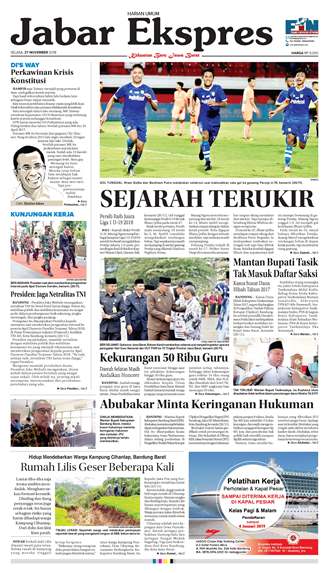 e-Paper Jabar Ekspres Edisi 27 November 2018