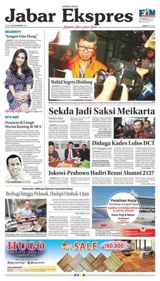 e-Paper Jabar Ekspres Edisi 30 November 2018