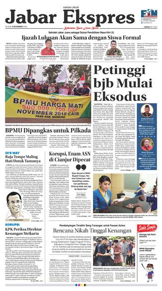 e-Paper Jabar Ekspres Edisi 6 November 2018