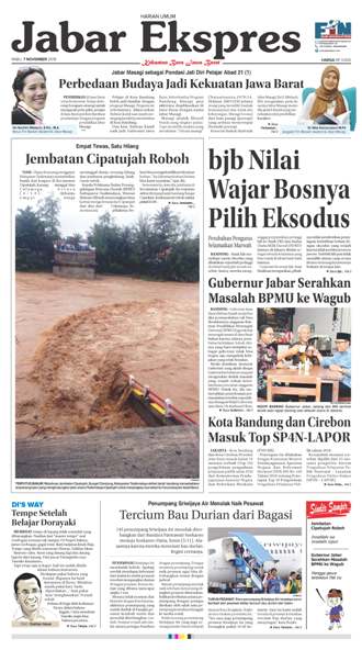 e-Paper Jabar Ekspres Edisi 7 November 2018 e-Paper Jabar Ekspres Edisi 7 November 2018