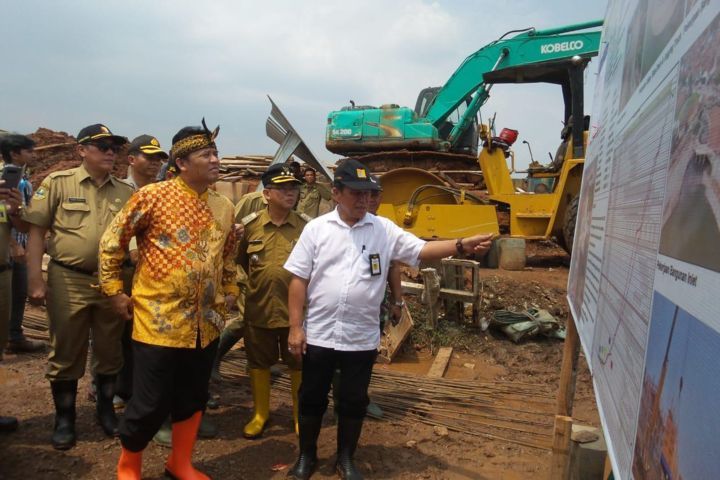 Danau Retensi Beroperasi dengan Satu Pompa