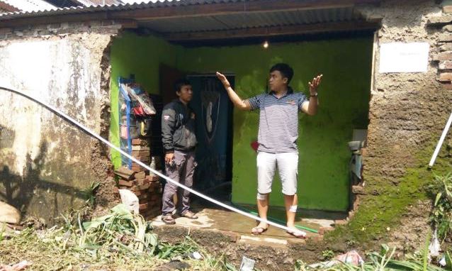 dinding jebol kena banjir