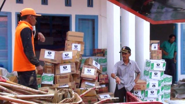 Logistik di BPBD Mulai Menipis logistik BPBD