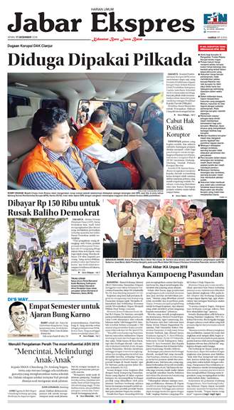e-Paper Jabar Ekspres Edisi 17 Desember 2018 e-Paper Jabar Ekspres Edisi 17 Desember 2018