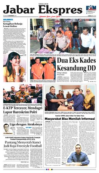 e-Paper Jabar Ekspres Edisi 11 Desember 2018
