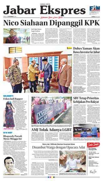 e-Paper Jabar Ekspres Edisi 1 Desember 2018 e-Paper Jabar Ekspres Edisi 1 Desember 2018