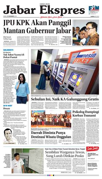 e-Paper Jabar Ekspres Edisi 27 Desember 2018