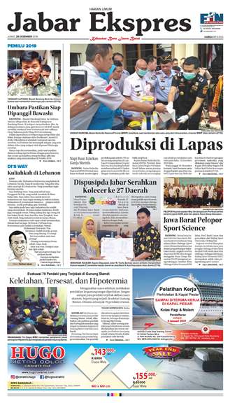 e-Paper Jabar Ekspres Edisi 28 Desember 2018