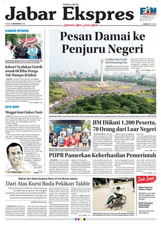 e-Paper Jabar Ekspres Edisi 3 Desember 2018