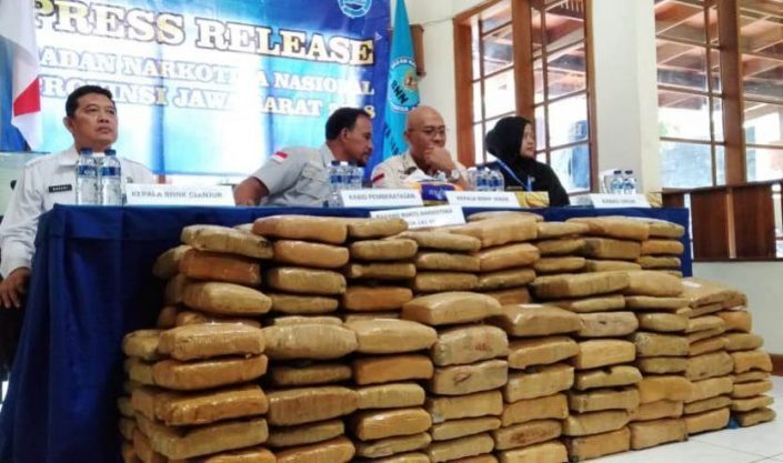 181 Kg Ganja untuk Tahun Baru Diamankan