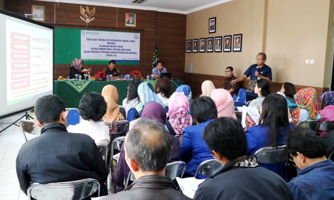 Gandeng Kejaksaan, BPJS Kesehatan Cimahi Gelar Sosialisasi Kepatuhan Badan Usaha Kota Cimahi Gandeng Kejaksaan, BPJS Kesehatan Cimahi Gelar Sosialisasi Kepatuhan Badan Usaha Kota Cimahi