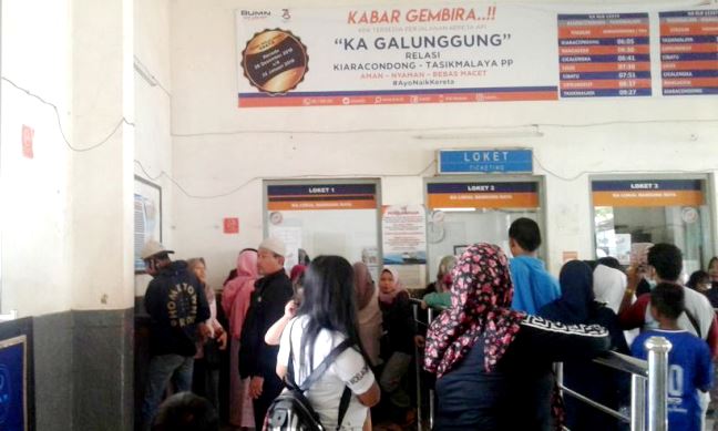 Kereta Api Galunggung Banyak Diminati