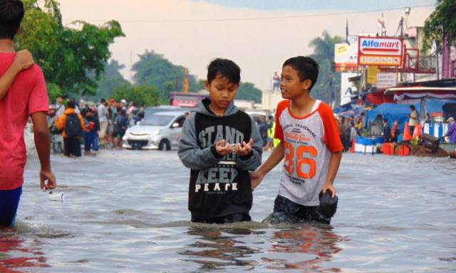 Depan Kahatex Kembali Banjir