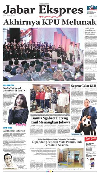 e-Paper Jabar Ekspres Edisi 21 Januari 2019