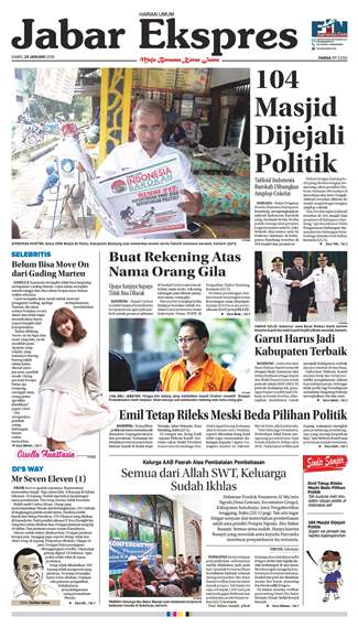 e-Paper Jabar Ekspres Edisi 24 Januari 2019