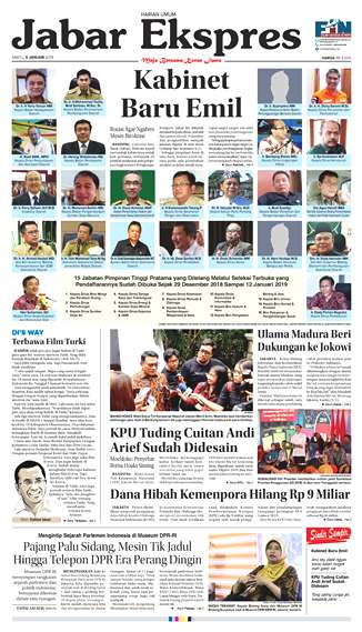 e-Paper Jabar Ekspres Edisi 5 Januari 2019