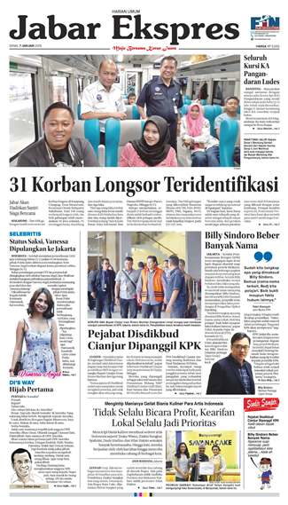e-Paper Jabar Ekspres Edisi 7 Januari 2019
