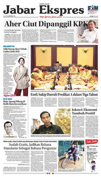 e-Paper Jabar Ekspres Edisi 8 Januari 2019