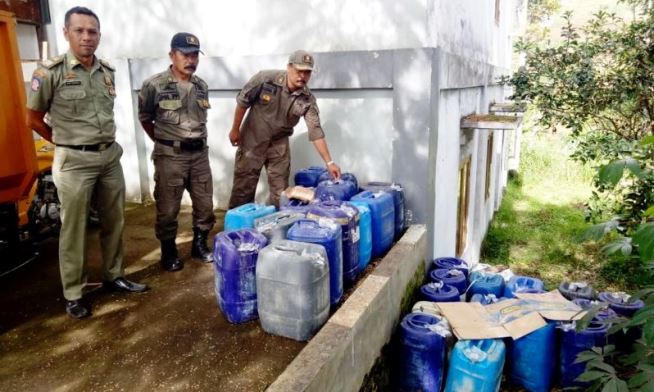 Gagalkan 2.500 Liter Miras Oplosan