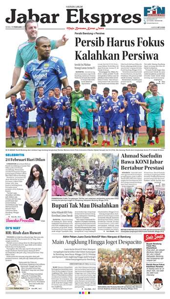 e-Paper Jabar Ekspres Edisi 11 Februari 2019