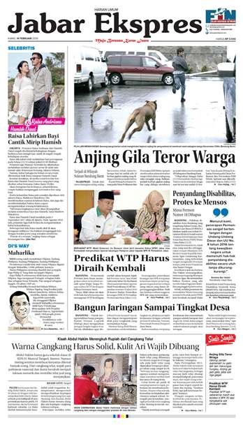 e-Paper Jabar Ekspres Edisi 14 Februari 2019