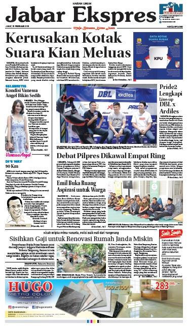 e-Paper Jabar Ekspres Edisi 15 Februari 2019