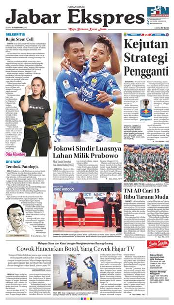 e-Paper Jabar Ekspres Edisi 18 Februari 2019 e-Paper Jabar Ekspres Edisi 18 Februari 2019