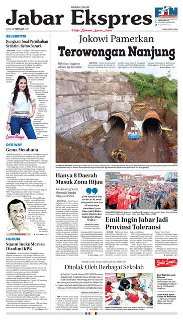 e-Paper Jabar Ekspres Edisi 21 Februari 2019
