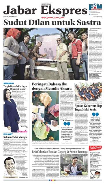e-Paper Jabar Ekspres Edisi 25 Februari 2019