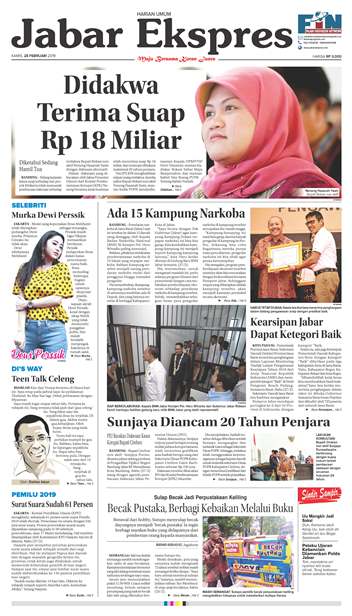 e-Paper Jabar Ekspres Edisi 28 Februari 2019 e-Paper Jabar Ekspres Edisi 28 Februari 2019