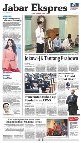 e-Paper Jabar Ekspres Edisi 9 Februari 2019 e-Paper Jabar Ekspres Edisi 9 Februari 2019