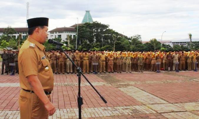 Bupati Mulai Apel di Kecamatan Bupati apel