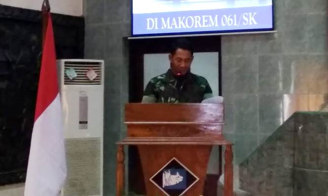 Danrem 061 Surya Ken­cana Ajak Media Perangi Hoaks