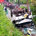 kecelakaan bus kramat jati- cicalengka