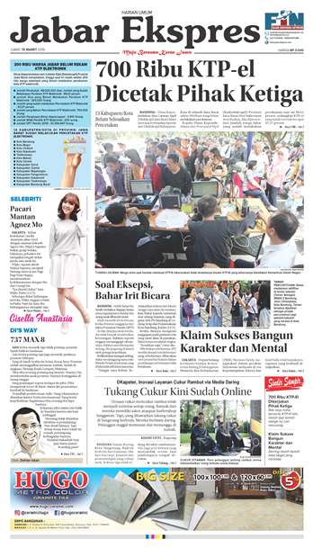 e-Paper Jabar Ekspres Edisi 15 Maret 2019