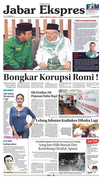 e-Paper Jabar Ekspres Edisi 16 Maret 2019 e-Paper Jabar Ekspres Edisi 16 Maret 2019