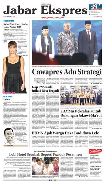 e-Paper Jabar Ekspres Edisi 18 Maret 2019