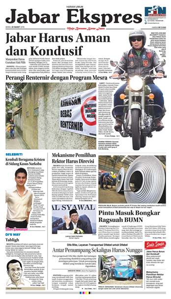 e-Paper Jabar Ekspres Edisi 25 Maret 2019
