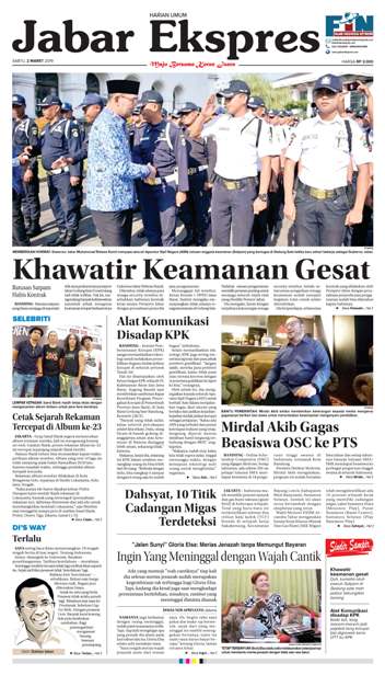 e-Paper Jabar Ekspres Edisi 2 Maret 2019
