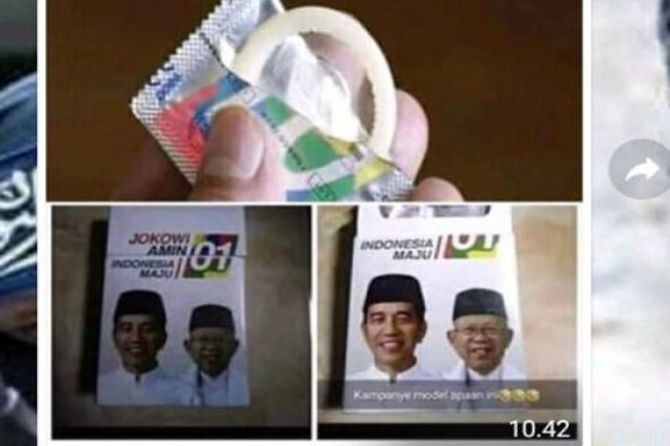 Gambar Jokowi-Ma’ruf di Kemasan Kondom, Begini Respon TKN Gambar Jokowi-Ma’ruf di Kemasan Kondom, Begini Respon TKN