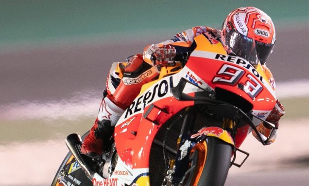 Gantian, Giliran Marquez Permalukan Rossi di FP2 MotoGP Qatar